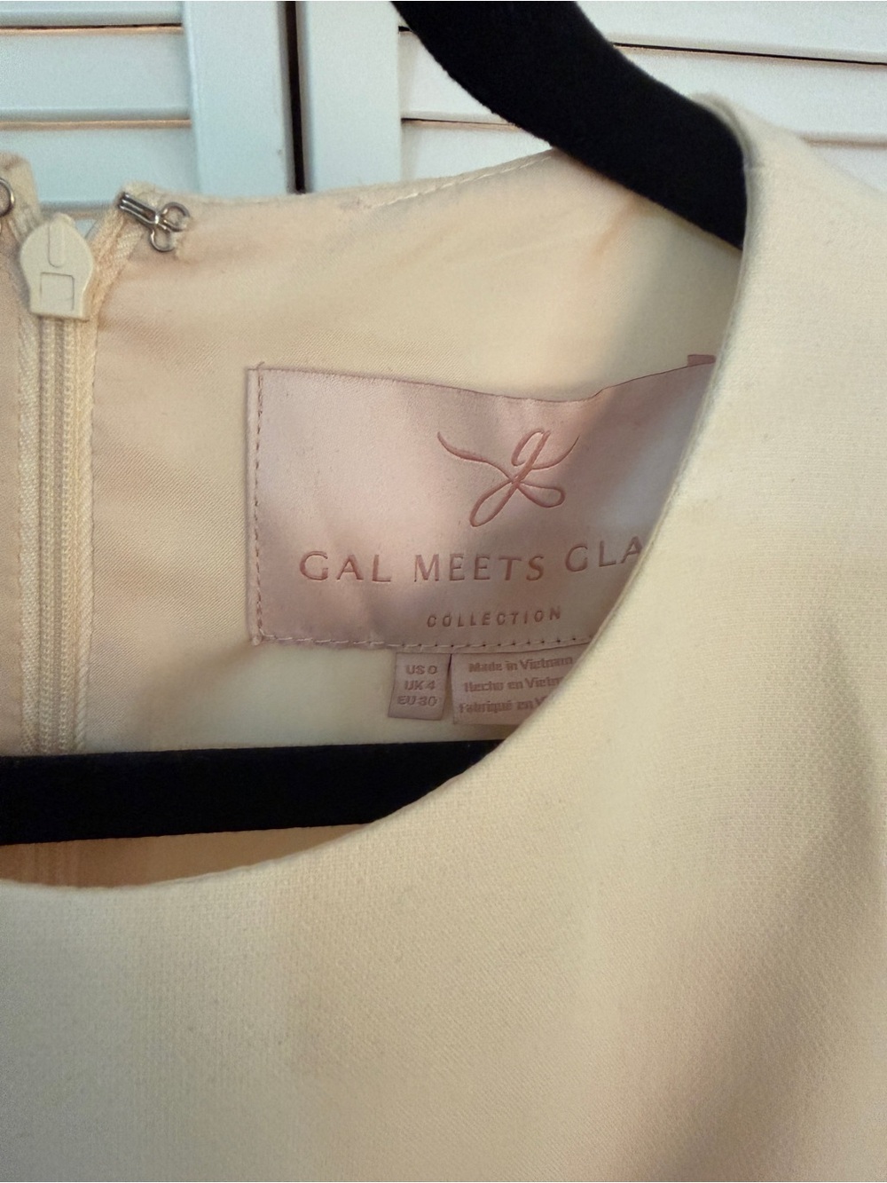 Gal Meets Glam Celeste Ivory Long-Sleeve Fit & Flare Dress - Picture 4 of 7